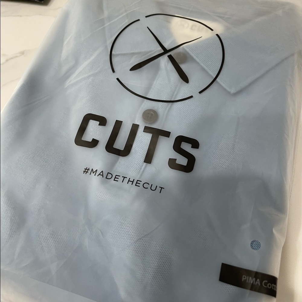 Cuts NIB Prestige Mens Polo Signature (River)